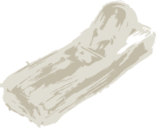 木でできたかんな工具のイラスト。